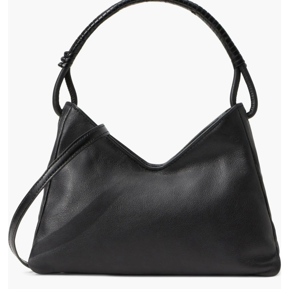 STAUD Valerie Leather Black Shoulder Bag